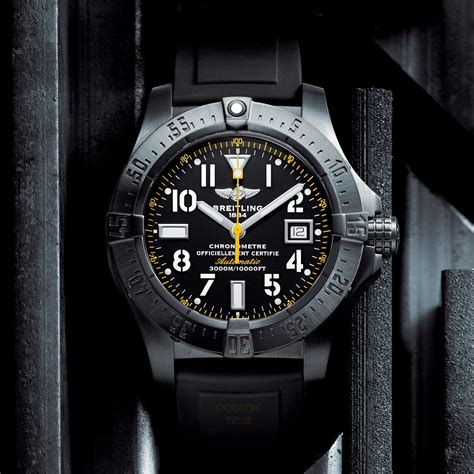 replica breitling yellow dial|breitling avenger seawolf blacksteel.